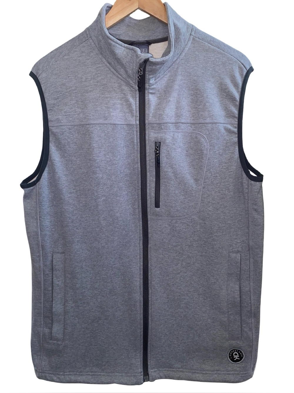 Little Donkey Andy Men’s Grey Sleeveless Full Zip Vest Size Medium